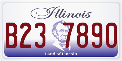 IL license plate B237890