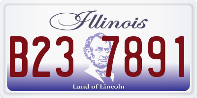 IL license plate B237891