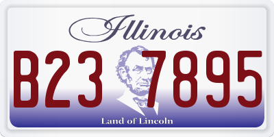 IL license plate B237895