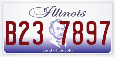 IL license plate B237897