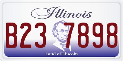 IL license plate B237898
