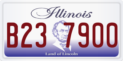 IL license plate B237900