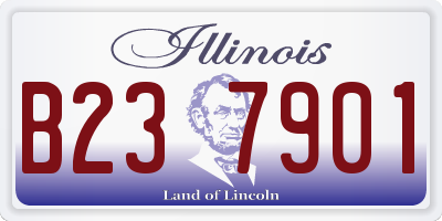 IL license plate B237901
