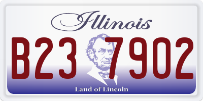 IL license plate B237902
