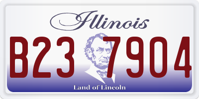 IL license plate B237904