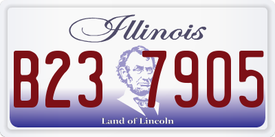 IL license plate B237905