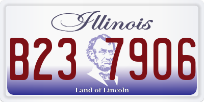 IL license plate B237906
