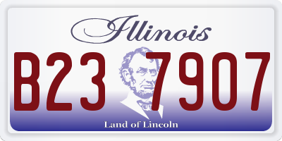 IL license plate B237907