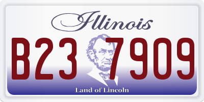 IL license plate B237909