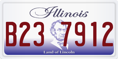 IL license plate B237912