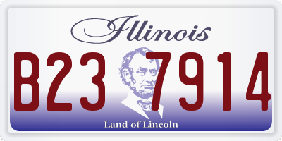 IL license plate B237914