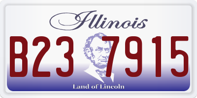 IL license plate B237915