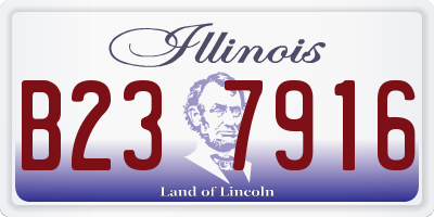 IL license plate B237916