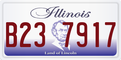 IL license plate B237917