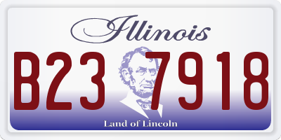 IL license plate B237918