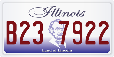 IL license plate B237922