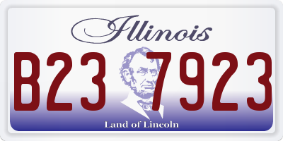 IL license plate B237923