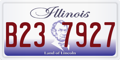 IL license plate B237927