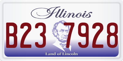 IL license plate B237928