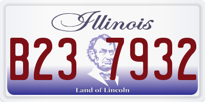 IL license plate B237932