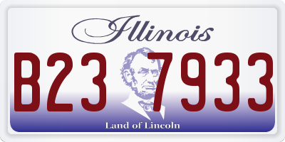 IL license plate B237933