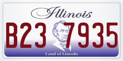 IL license plate B237935