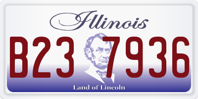 IL license plate B237936