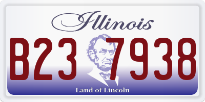 IL license plate B237938