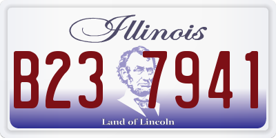 IL license plate B237941