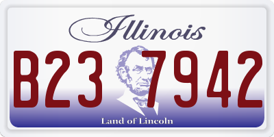 IL license plate B237942
