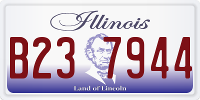 IL license plate B237944