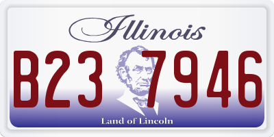 IL license plate B237946