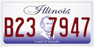 IL license plate B237947
