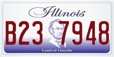 IL license plate B237948