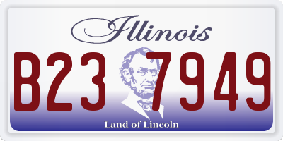 IL license plate B237949