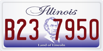 IL license plate B237950