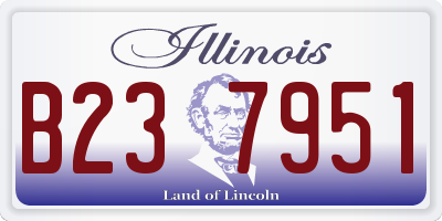 IL license plate B237951