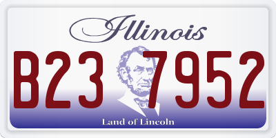 IL license plate B237952