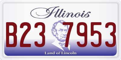 IL license plate B237953