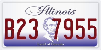 IL license plate B237955
