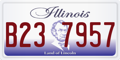 IL license plate B237957