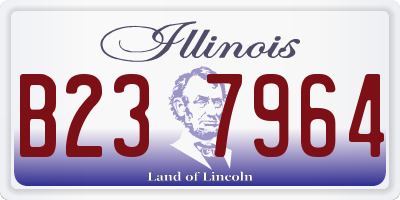IL license plate B237964