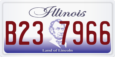 IL license plate B237966