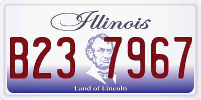 IL license plate B237967