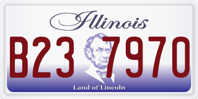 IL license plate B237970