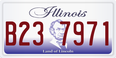 IL license plate B237971