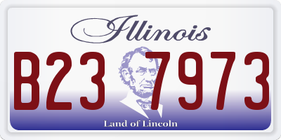 IL license plate B237973