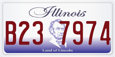IL license plate B237974