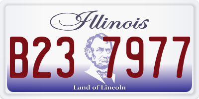 IL license plate B237977