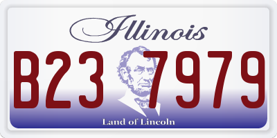 IL license plate B237979